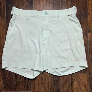 Huk Lowcountry 6" Performance Mens Large Fishing Light Blue Shorts Outdoors